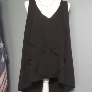 Bisou Bisou Michele Bohbot Blouse 1X - Black